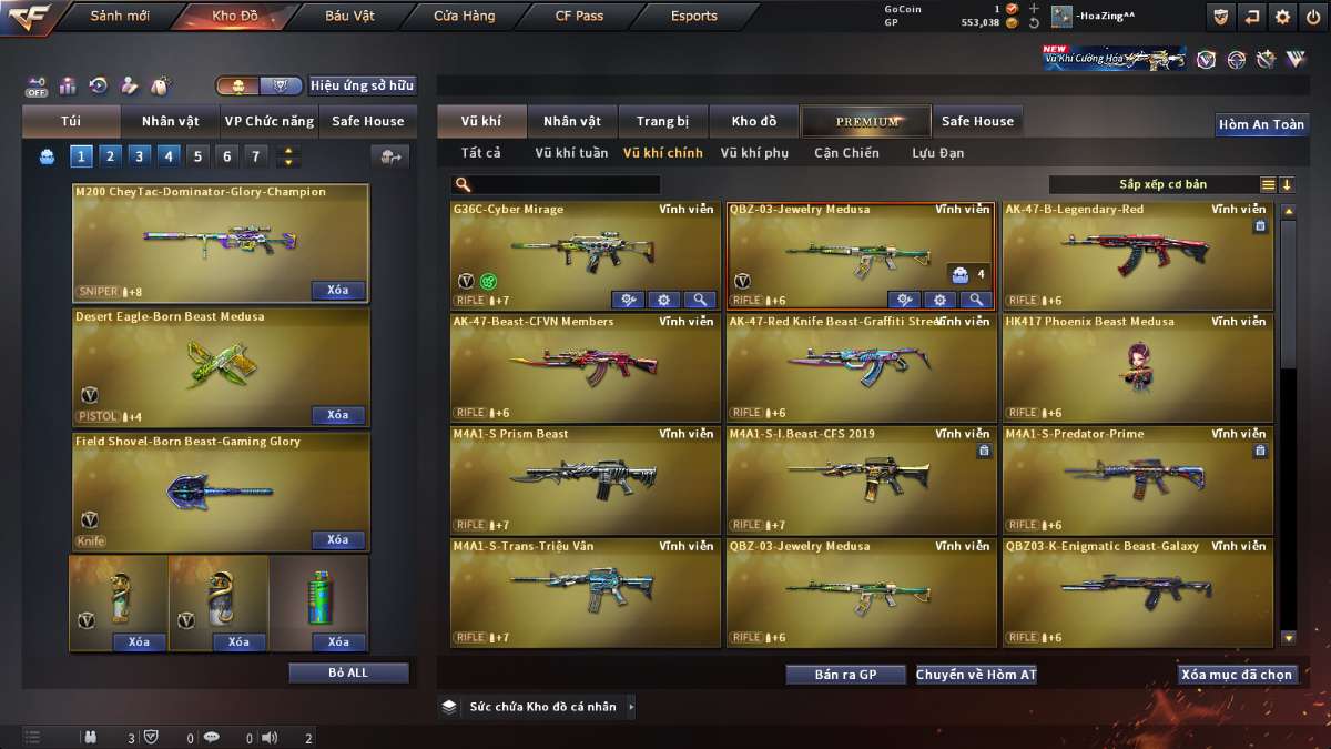 shop acc cf uy tin gia re